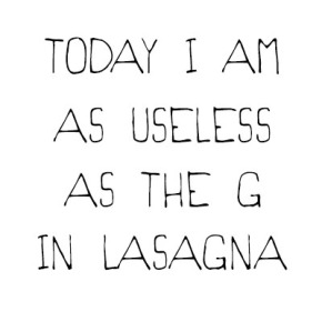 The G in Lasagna